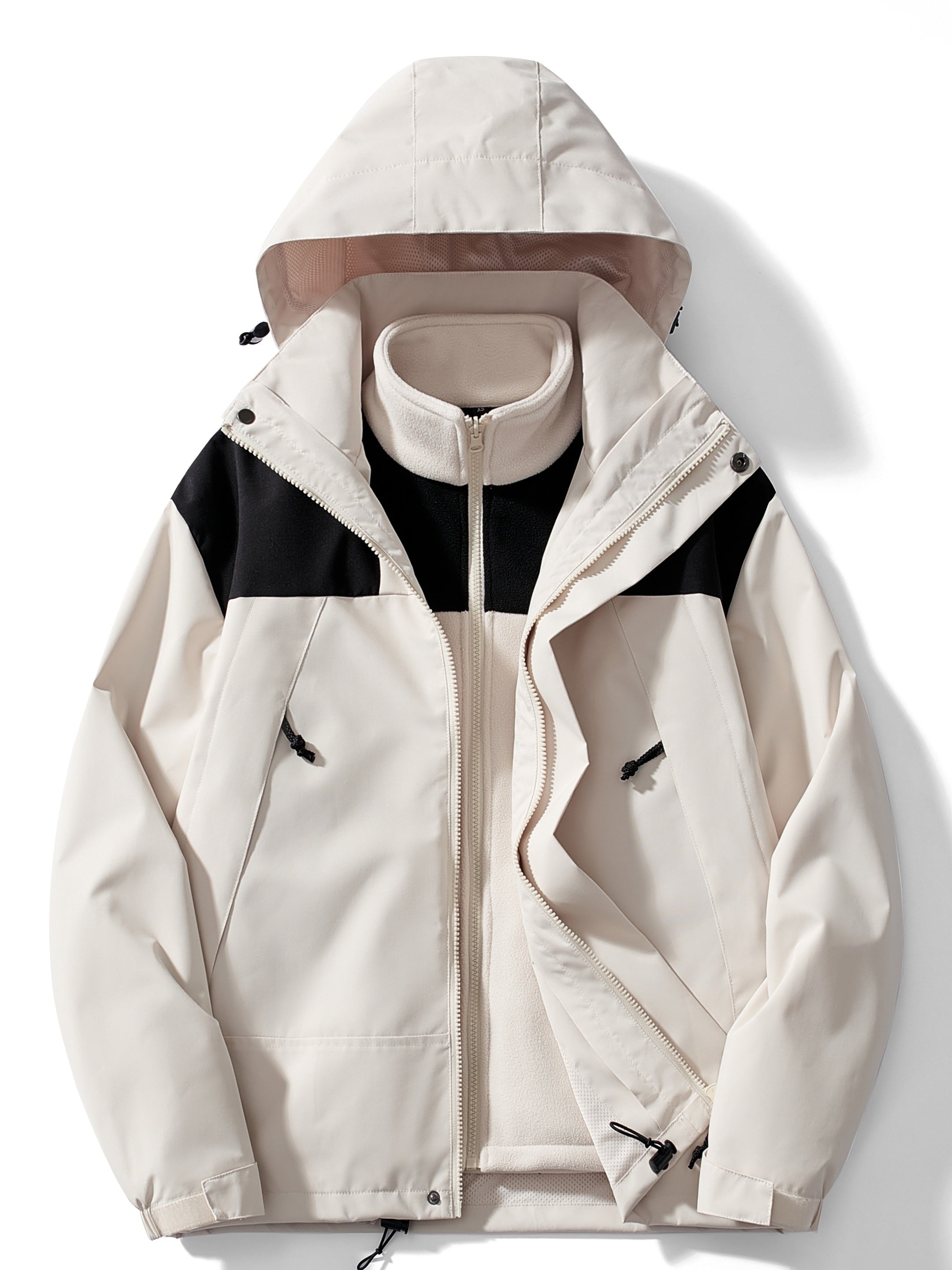 Herren-Winterjacke mit kapuzendesign | 3-in-1-Ausführung