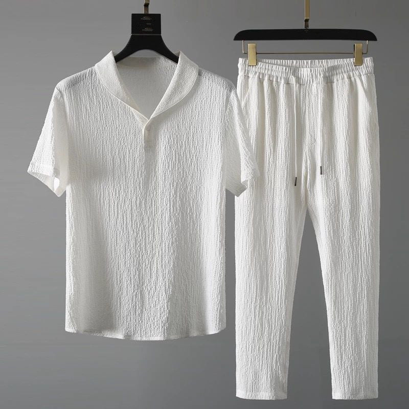 Herren Set | Kurzarm-Hemd und Hose