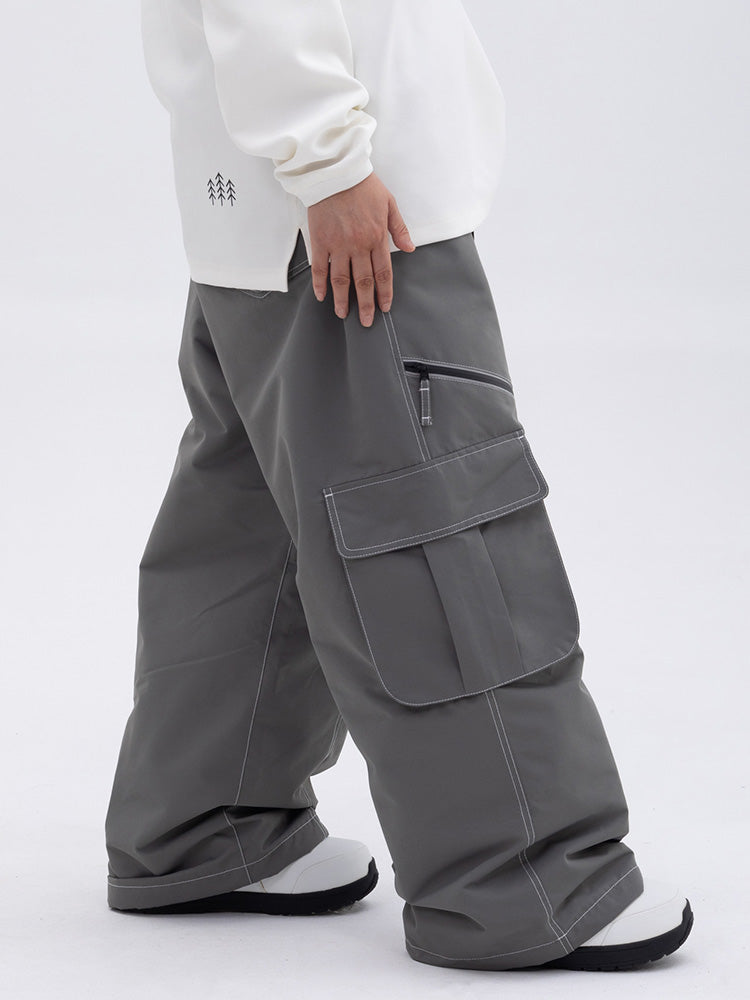Damen Hose | Oversize Baggy Beinform mit Cargotaschen