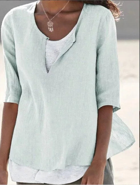 Damen Bluse | mehrlagige Ausführung und gleichmäßige Linienführung