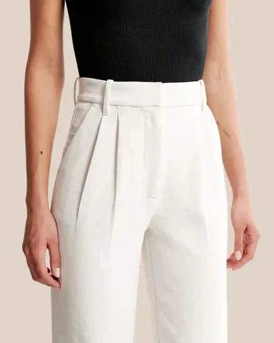 Damen Pantalon | Weite Beine mit hoher Taille