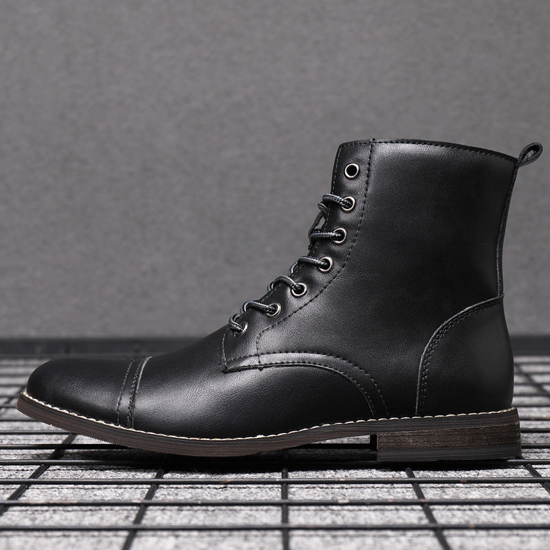 Herren Stiefel | Schnürfront mit durchgehender Schafthöhe
