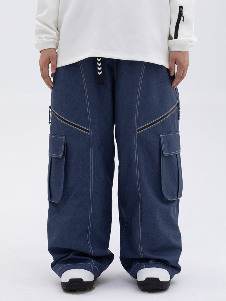 Damen Hose | Oversize Baggy Beinform mit Cargotaschen