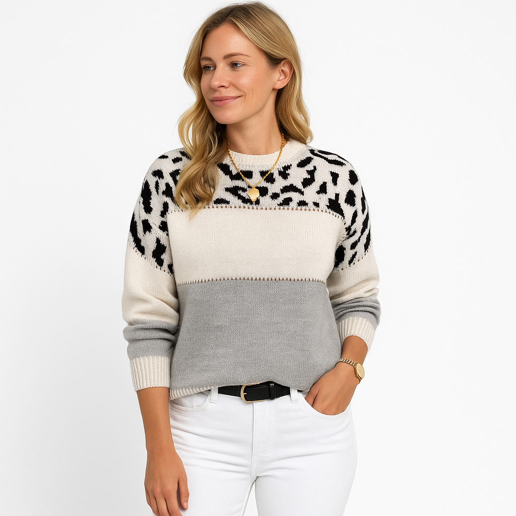 Damen Winterpullover – gestrickter Pullover