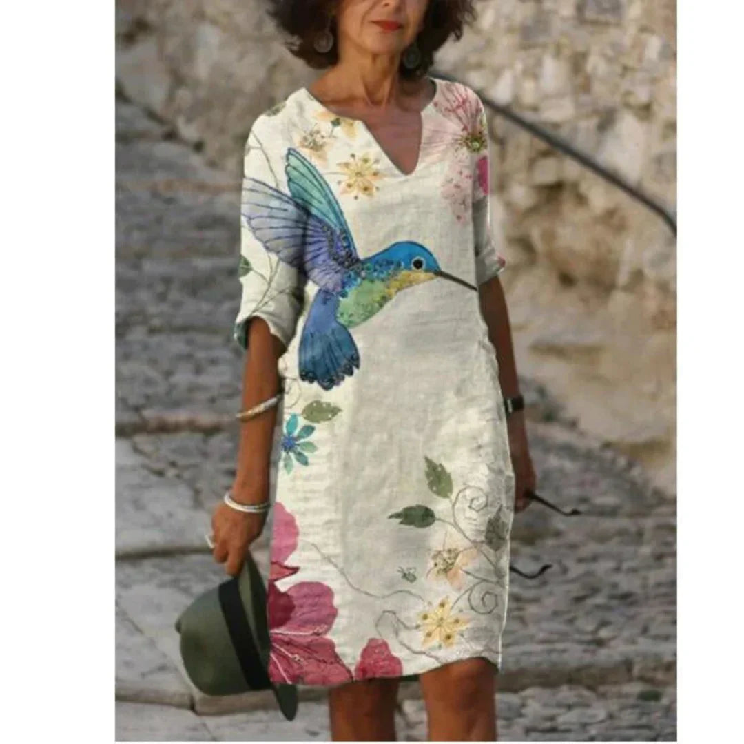 Women Dress | Mini Length Summer Wear With Graphic Print Pattern