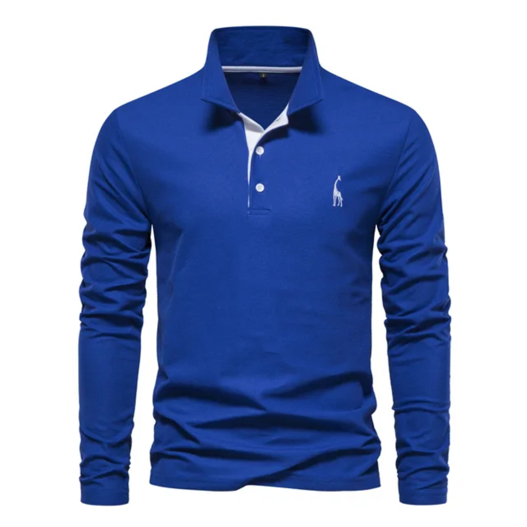 Herren-Poloshirt mit langem ärmelschnitt | Alltagstauglich