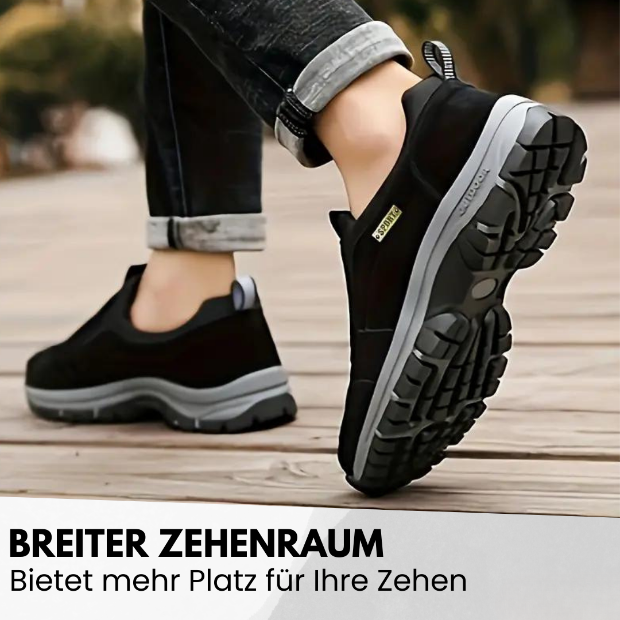 Herren-Schuh mit stabiler Laufsohle | Alltagstauglich