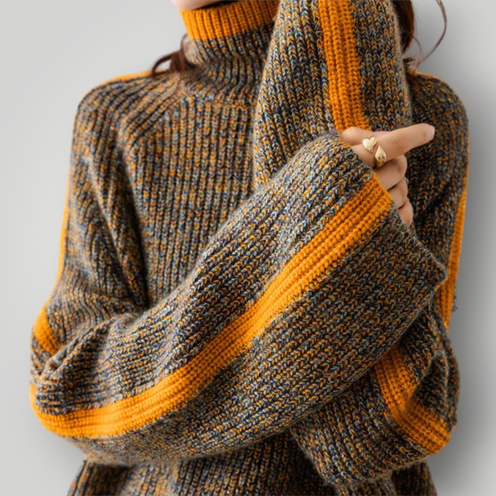 Damenpullover | Norweger-Muster mit gerader Passform