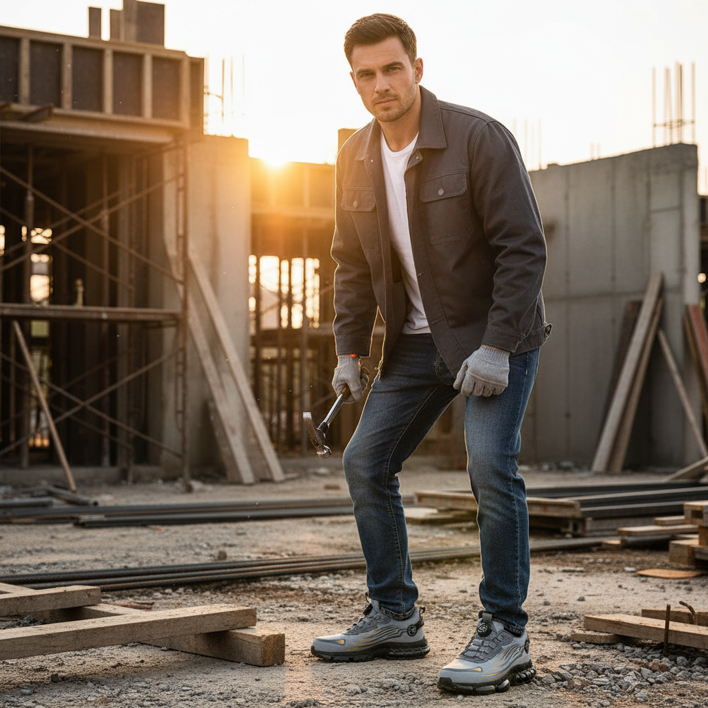 Herren Sicherheitsschuhe mit Zehenschutz | Robust