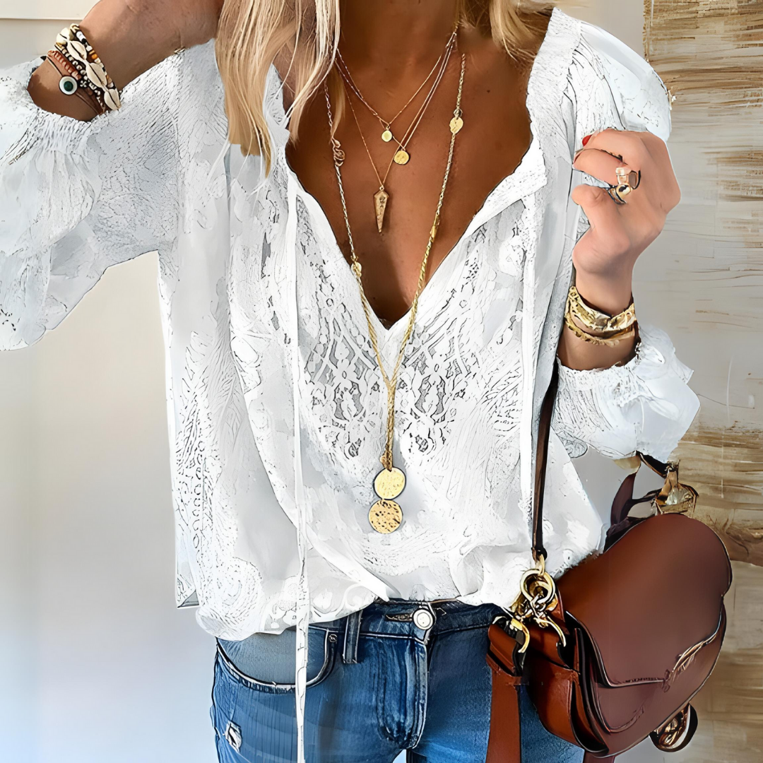Women Blouse | Slit Neckline Design