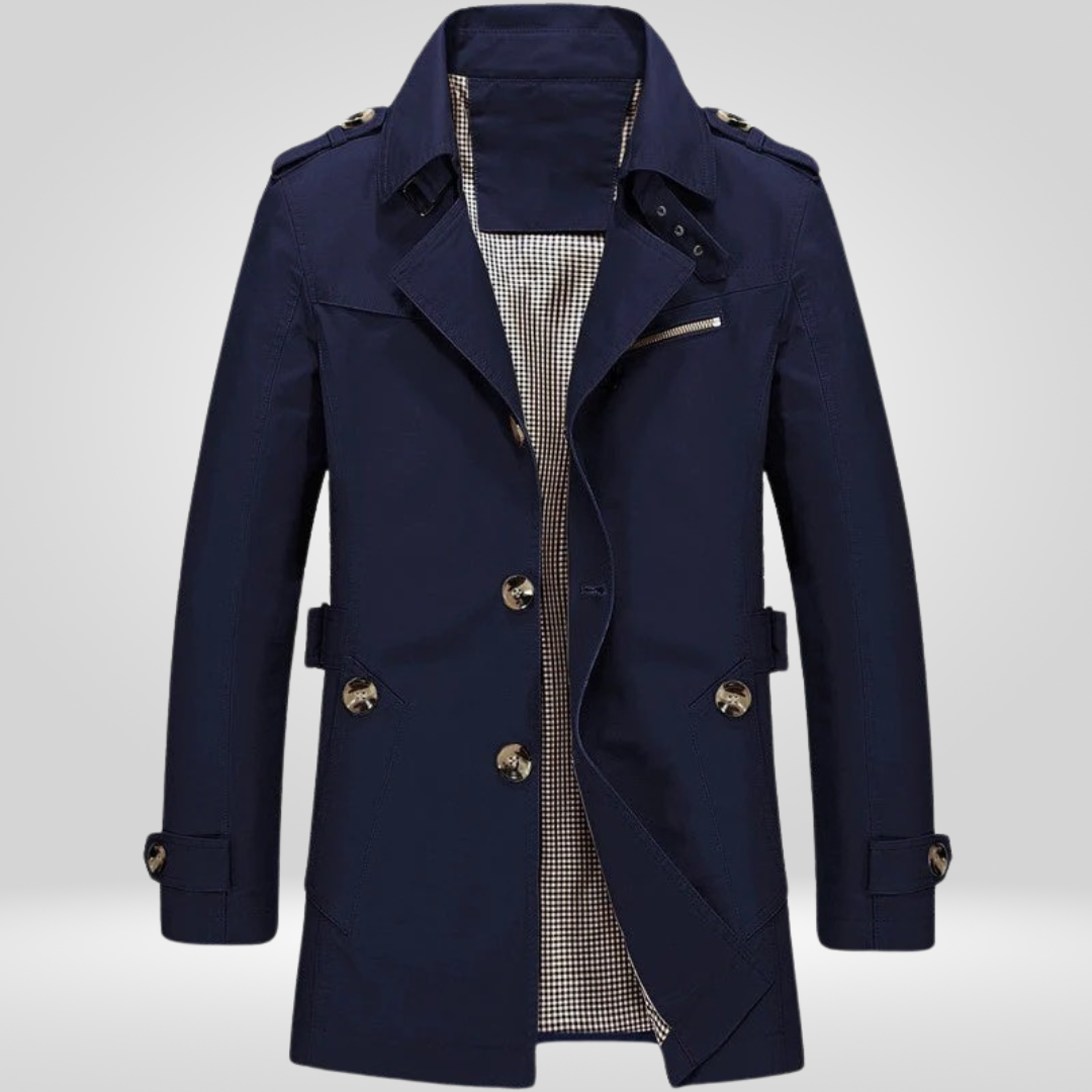 Herren Trenchcoat | Klassische Länge mit strukturierter Schnittführung