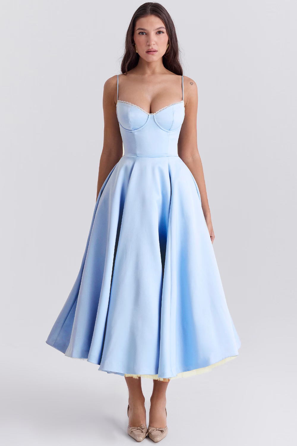 Damenkleid | A-Linie Rock und Korsettoberteil