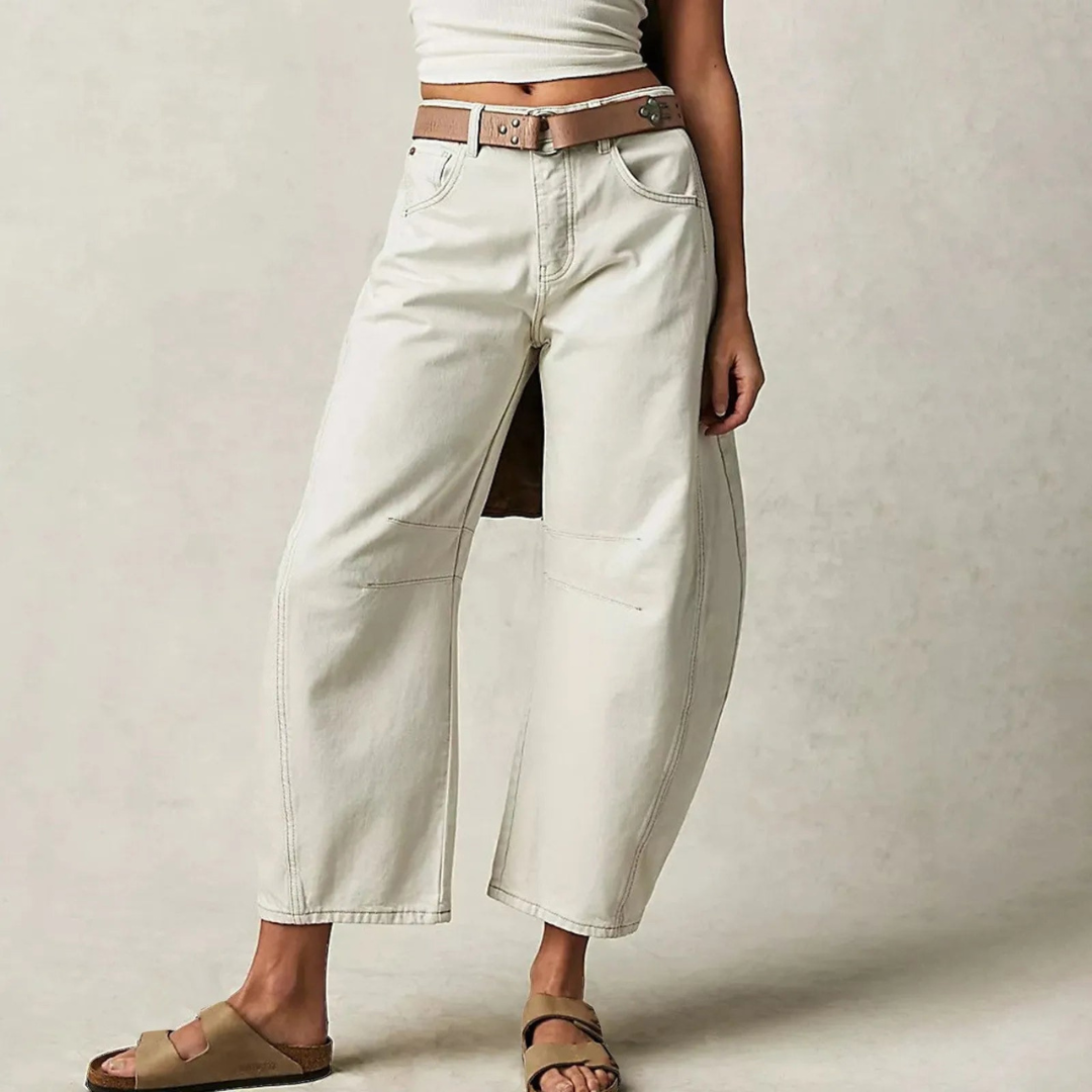 Women Jeans | Relaxed Fit High Rise Wide Leg Cut Design
