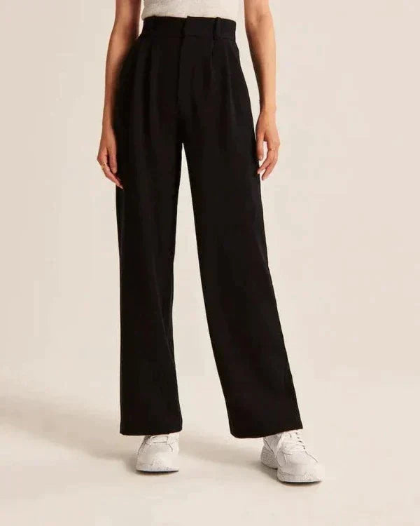 Damen Pantalon | Weite Beine mit hoher Taille