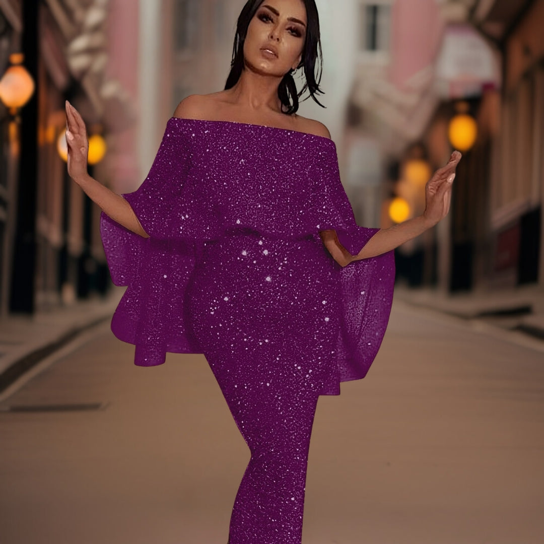 Women Dress | Off-Shoulder Full Length Design