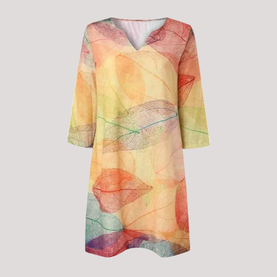 Damen Kleid | mini mit V-Ausschnitt