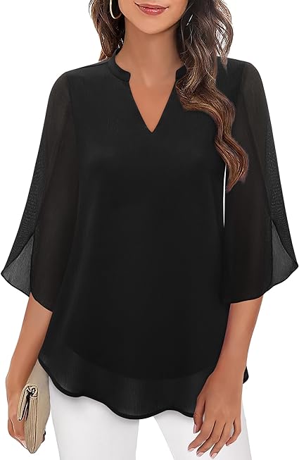 Women Blouse | Three Quarter Sleeve Relaxed Fit Design
