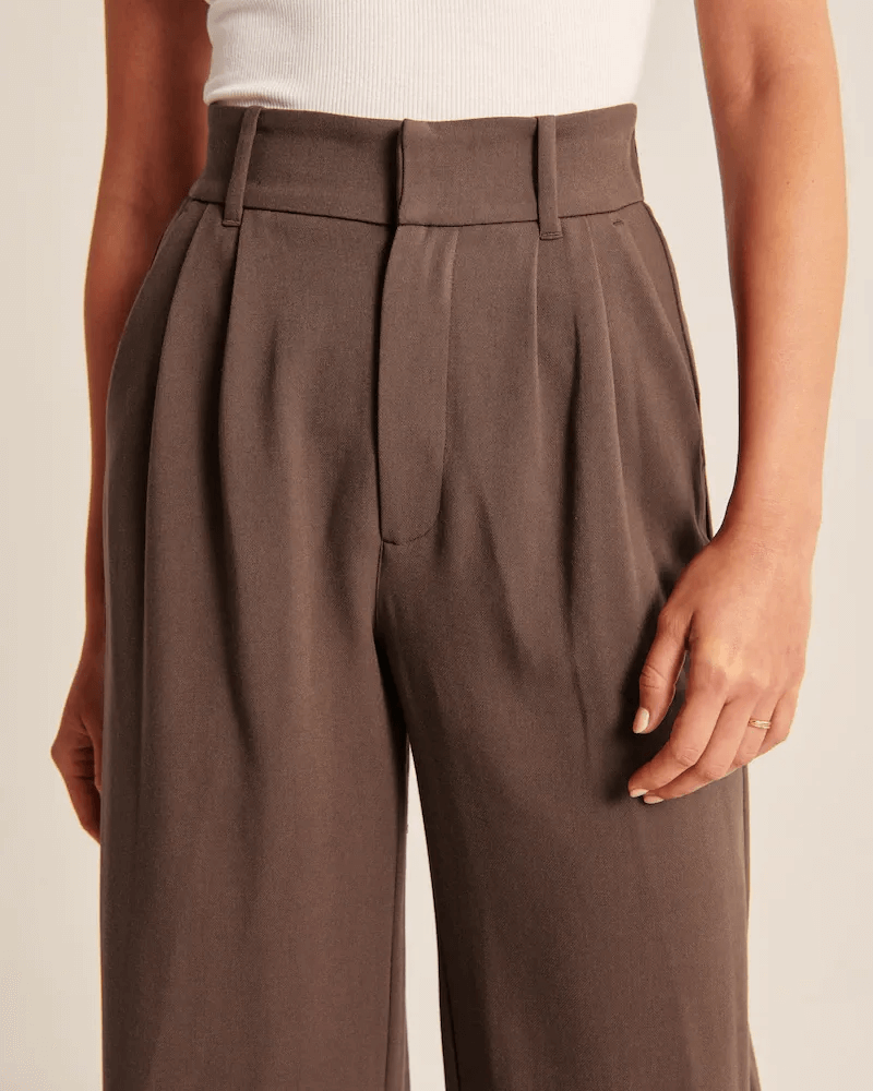 Damen Pantalon | Weite Beine mit hoher Taille