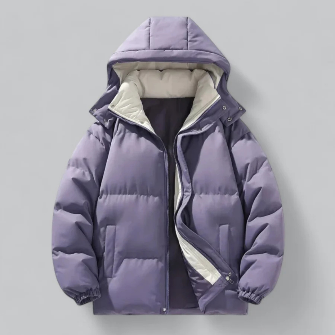 Herren-Pufferjacke mit Kapuze | winterausrichtung