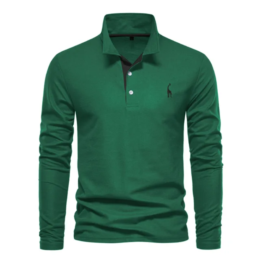 Herren-Poloshirt mit langem ärmelschnitt | Alltagstauglich