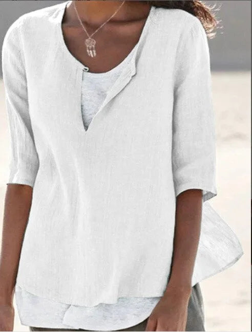 Damen Bluse | mehrlagige Ausführung und gleichmäßige Linienführung
