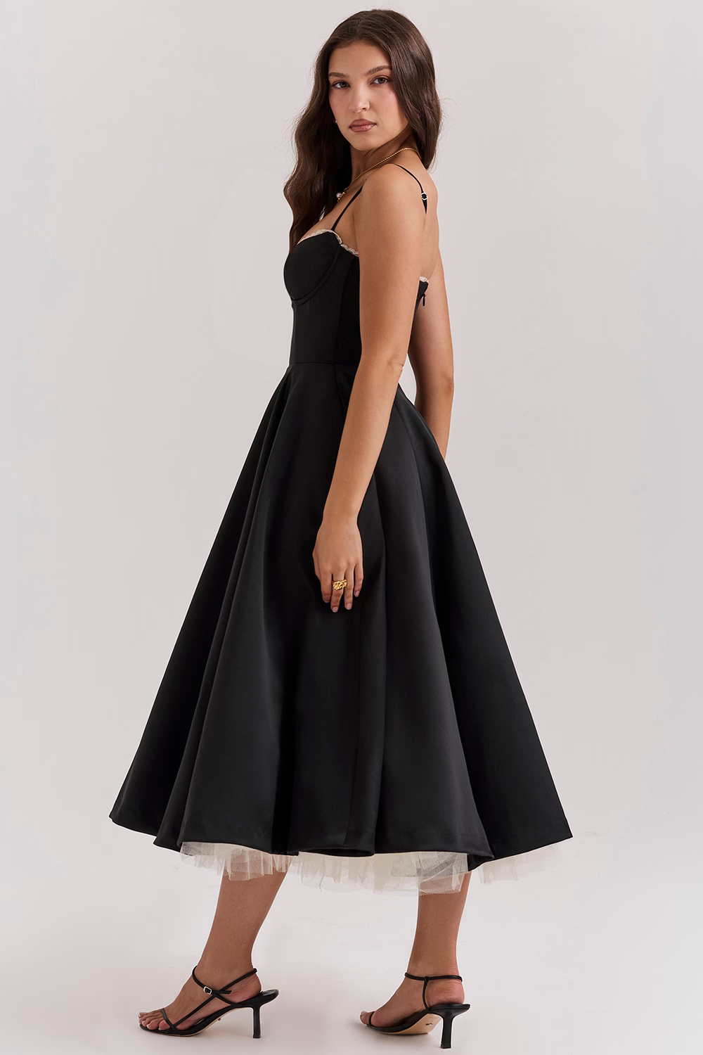 Damenkleid | A-Linie Rock und Korsettoberteil