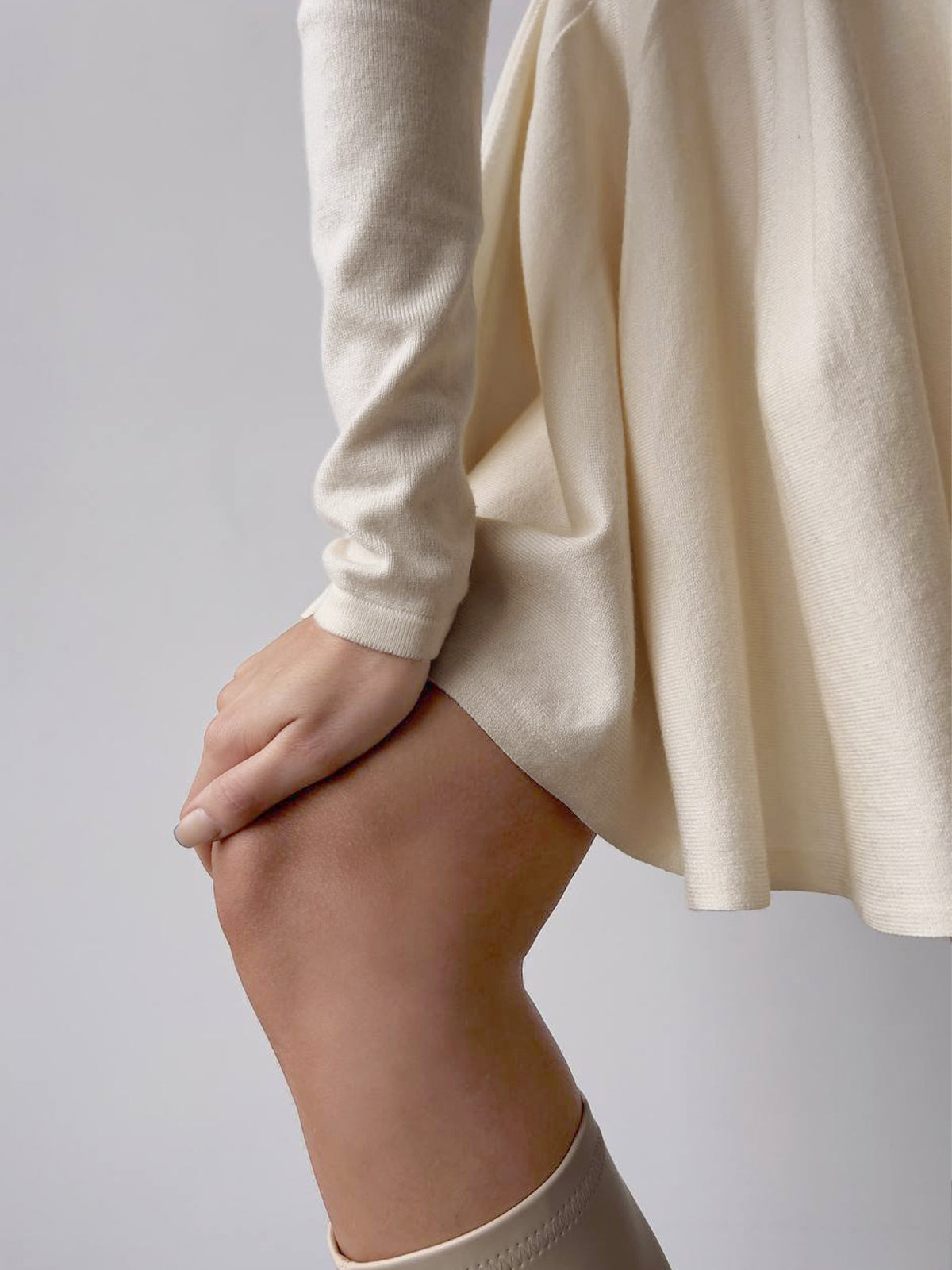 Women A-Line Long Sleeve Dress | Round Neckline Structure Design