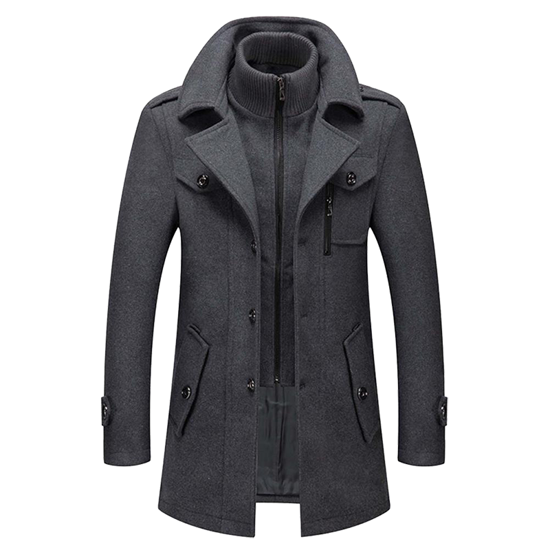 Herrenmantel | Langarm Saisonale Oberbekleidung Herbst Winter