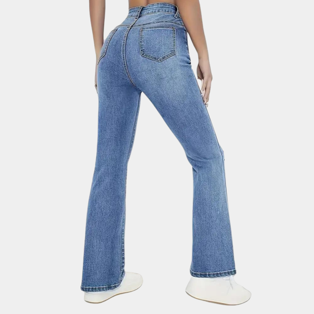 Damen Jeans | Flared Schnitt mit hoher Taille