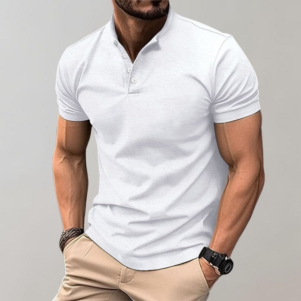 Polo-Shirt Herren | Klassischer Kragen mit Knopfleiste