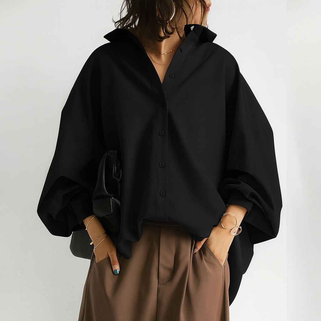 Damen Bluse | Locker geschnittene Ausführung mit klarer Form
