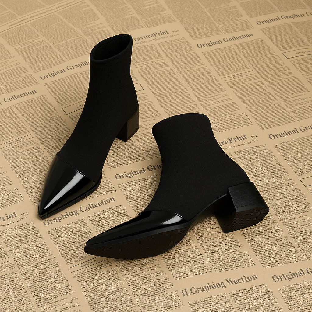 Damen Stiefeletten | Ankle Boots mit Blockabsatz