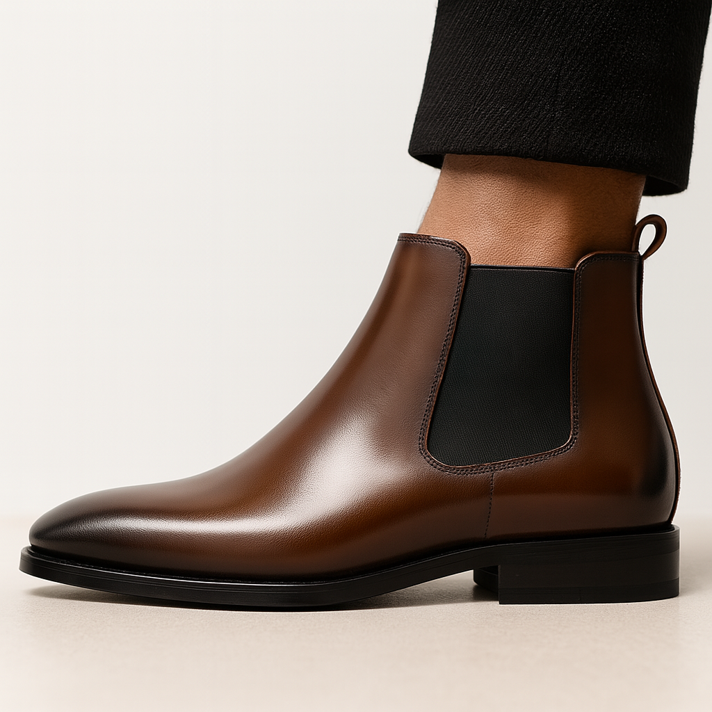 Herren Stiefeletten | Schlanke Form mit seitlichem Einstieg