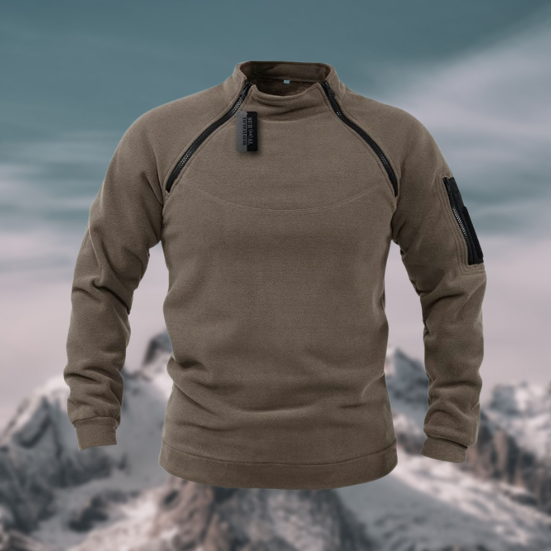 Herren Fleecepullover | winddichte Ausführung mit gerader Form