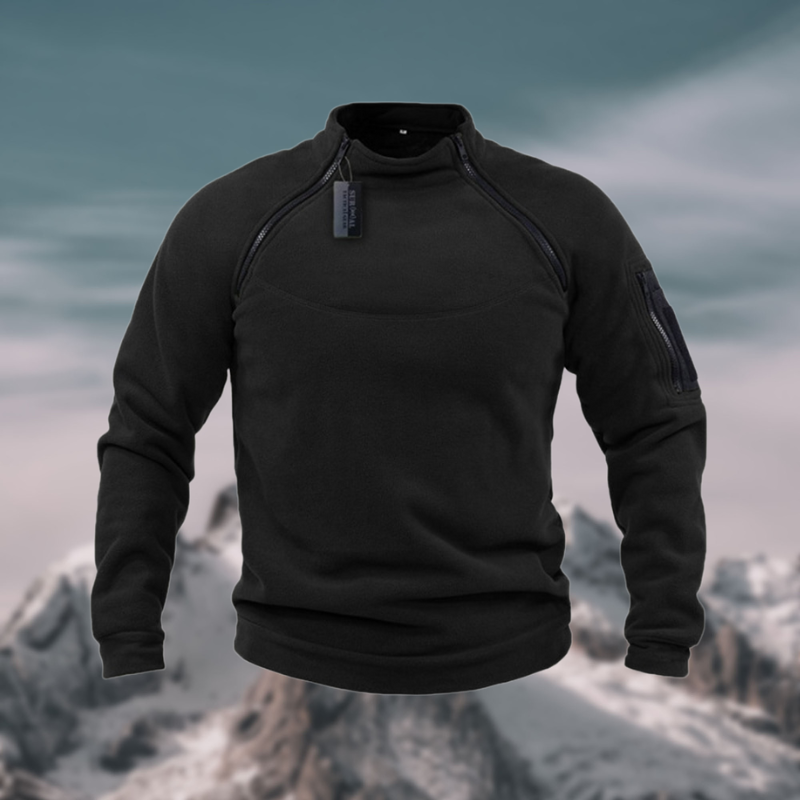 Herren Fleecepullover | winddichte Ausführung mit gerader Form