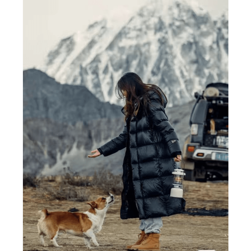 Damen Winterjacke | geschlossene Form mit Kapuze