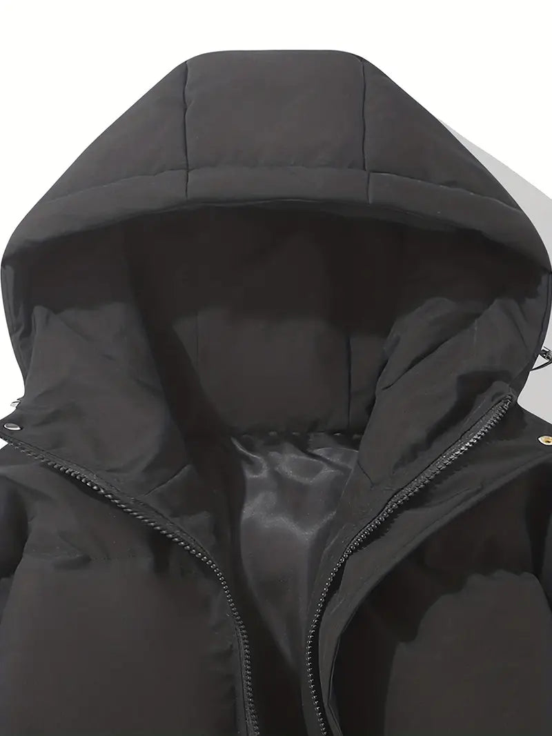 Damenwinterjacke mit Kapuze | Lange Ausführung