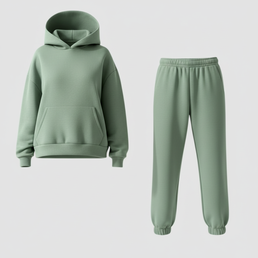 Damen Set | Oberteil mit Rundhals und passende Hose