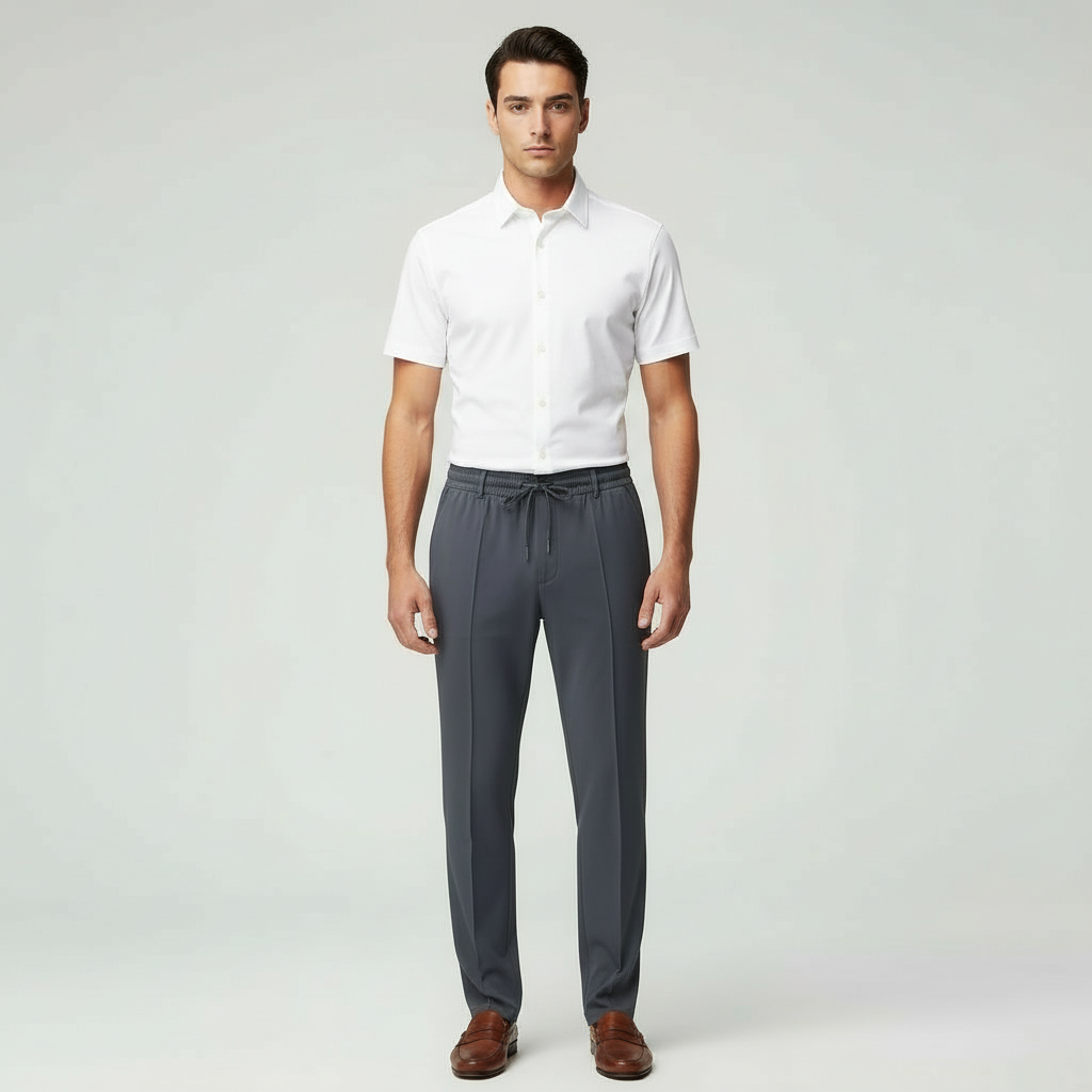 Herren Hose | gerade Passform mit elastischem Bund