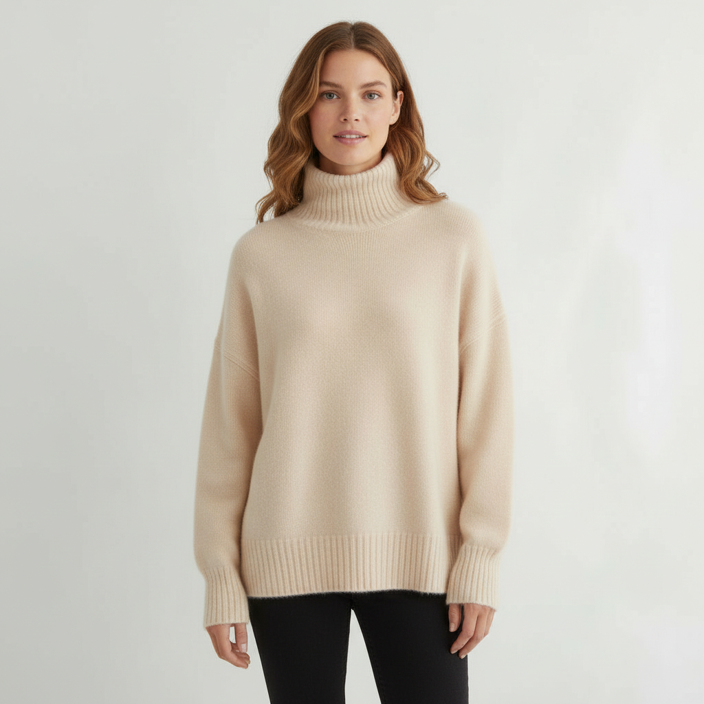 Damen Pullover | Rollkragen mit gerader Passform