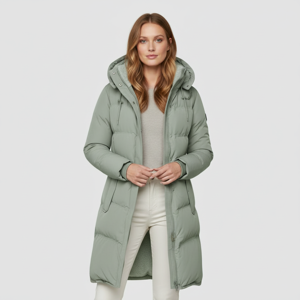Damen Jacke | gesteppte Form mit durchgehendem Frontverschluss