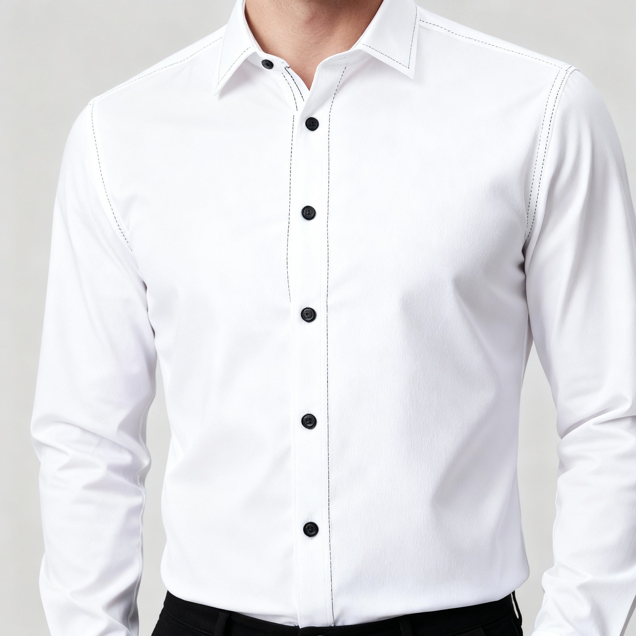Herren Hemd | Slim Fit mit klarer Knopfleiste