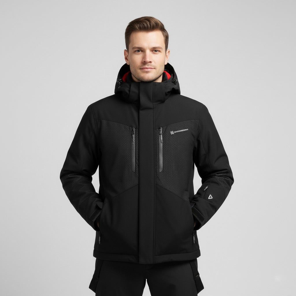 Herren Skiset | Jacke mit Kapuze Hose funktionale Winterausführung