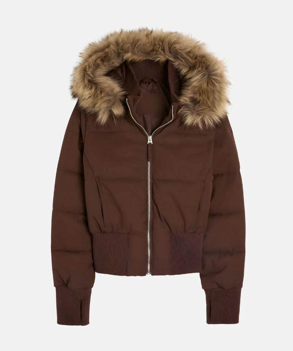Damen Jacke | Abnehmbare Kapuze mit elastischen Bündchen