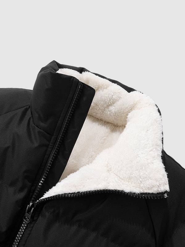 Herren Jacke | Gepolsterte Struktur mit Kapuzenanbindung