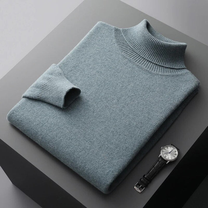 Herren Rollkragenpullover | klar geschnittene Passform