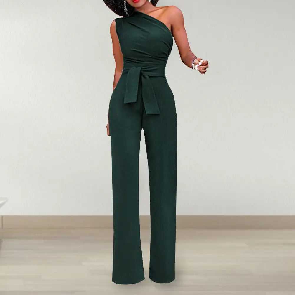 Damen Jumpsuit | asymmetrischer Schulterabschluss