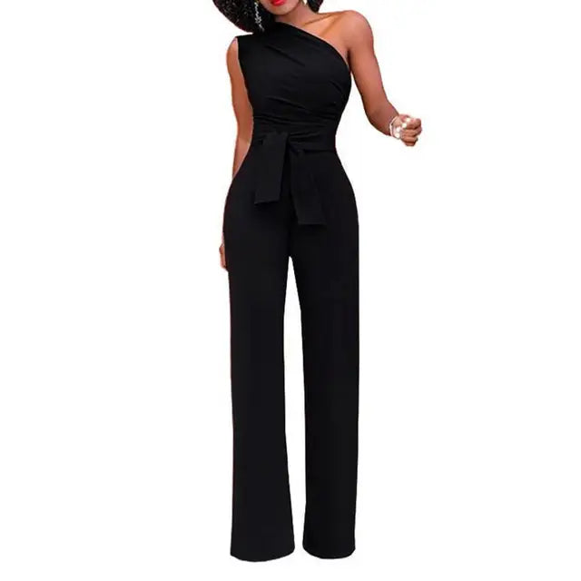 Damen Jumpsuit | asymmetrischer Schulterabschluss