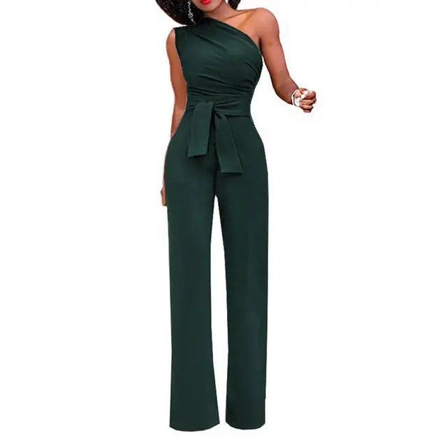 Damen Jumpsuit | asymmetrischer Schulterabschluss