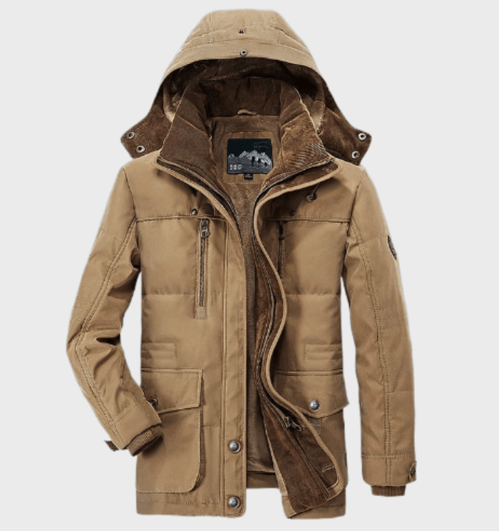 Herren Winterjacke | Kapuzendesign für kalte Bedingungen